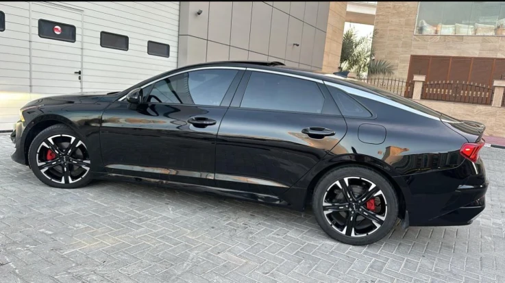 Kia GT k5 2023 BLACK RENTAL IN DUBAI - undefined
